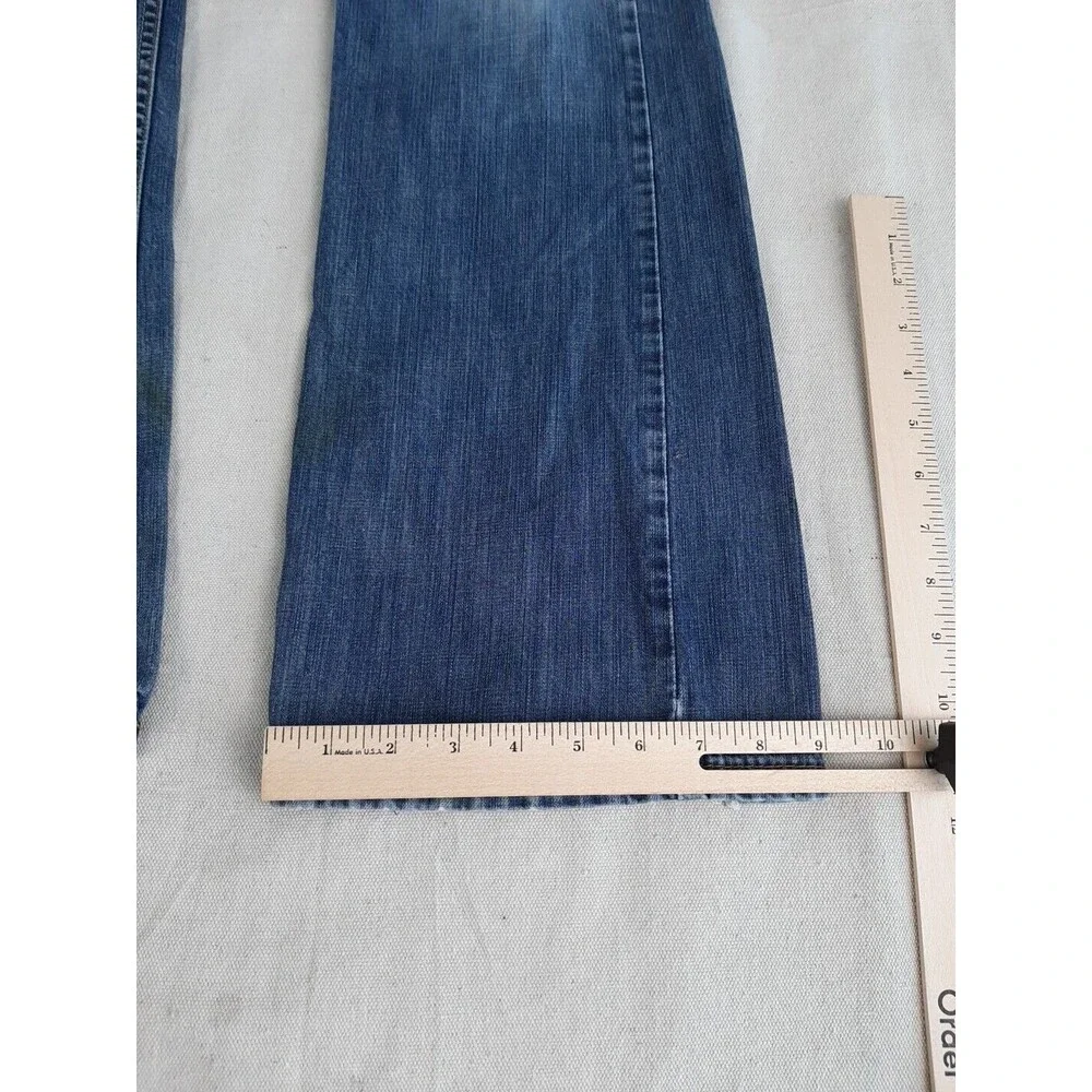 Levis 527 Jeans Mens 34 35x32 Boot Distressed Thrashed Mid Rise‎ Cowboy Western